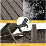 Waterproof Patio Recliner with Adjustable Backrest - Image 4