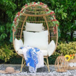 Oversized Rattan Egg Lounge Chair - Image 4