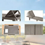 Waterproof Patio Recliner with Adjustable Backrest - Image 2