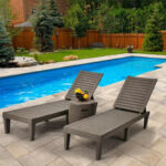 Waterproof Patio Recliner with Adjustable Backrest