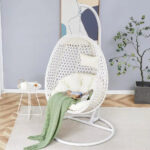Indoor/Outdoor Egg Chair with Aluminum Frame - Image 2