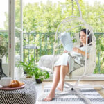 Foldable Egg Chair with Ultra Strong Stand