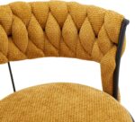 26" Bar Stools with Hand-Woven Upholstery & Backrest - Image 6