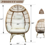 Oversized Rattan Egg Lounge Chair - Image 2