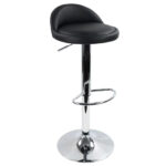PU Leather Bar Stool with Swivel & Backrest - Image 5