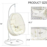 Indoor/Outdoor Egg Chair with Aluminum Frame - Image 6