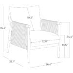 Braid Armchair for Living Room - Image 3