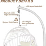 Foldable Egg Chair with Ultra Strong Stand - Image 5