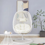 Indoor/Outdoor Egg Chair with Aluminum Frame - Image 3
