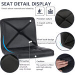 Hydraulic Bar Stools Set of 2 with Adjustable Height - Image 4