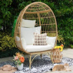 Oversized Rattan Egg Lounge Chair - Image 3